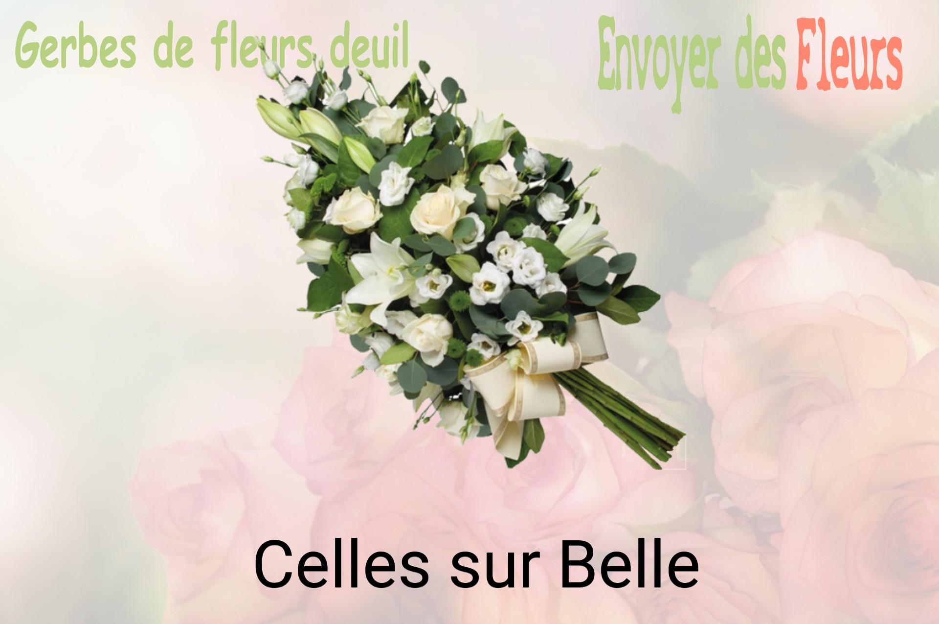 Gerbe de fleurs de deuil livrée à Celles-sur-Belle